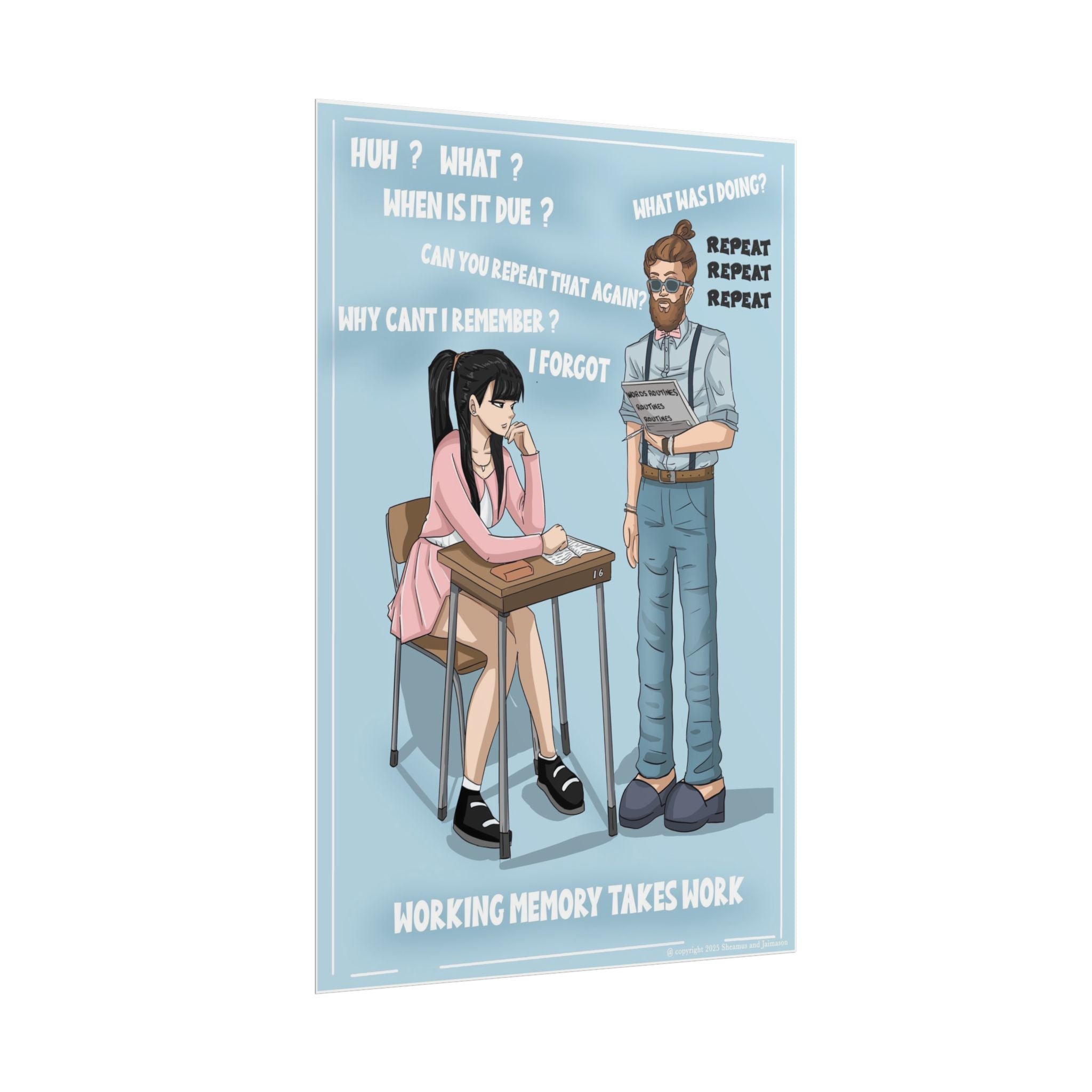 🧠 Strengthen Students’ “Mental Sticky Notes” with This Working Memory Poster!