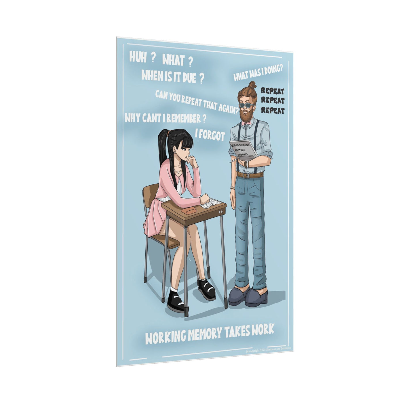 🧠 Strengthen Students’ “Mental Sticky Notes” with This Working Memory Poster!