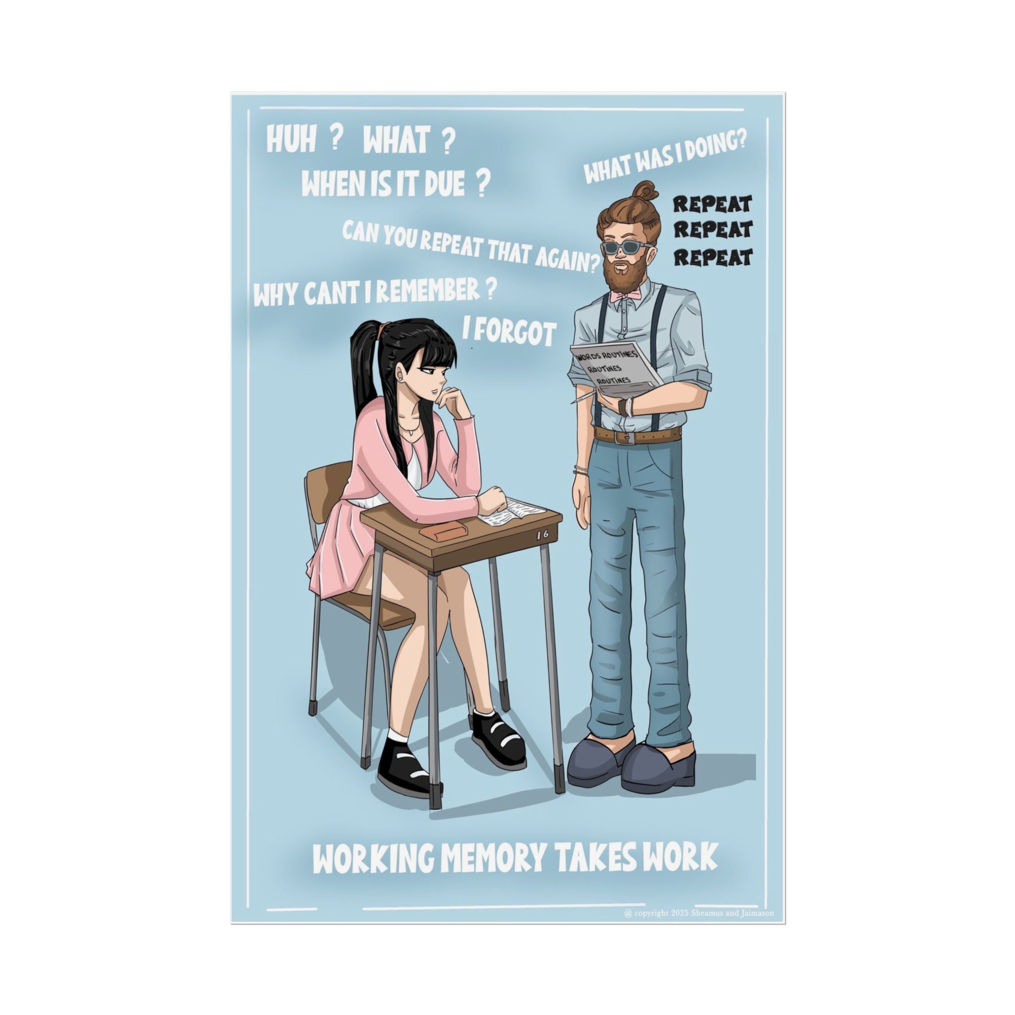 🧠 Strengthen Students’ “Mental Sticky Notes” with This Working Memory Poster!