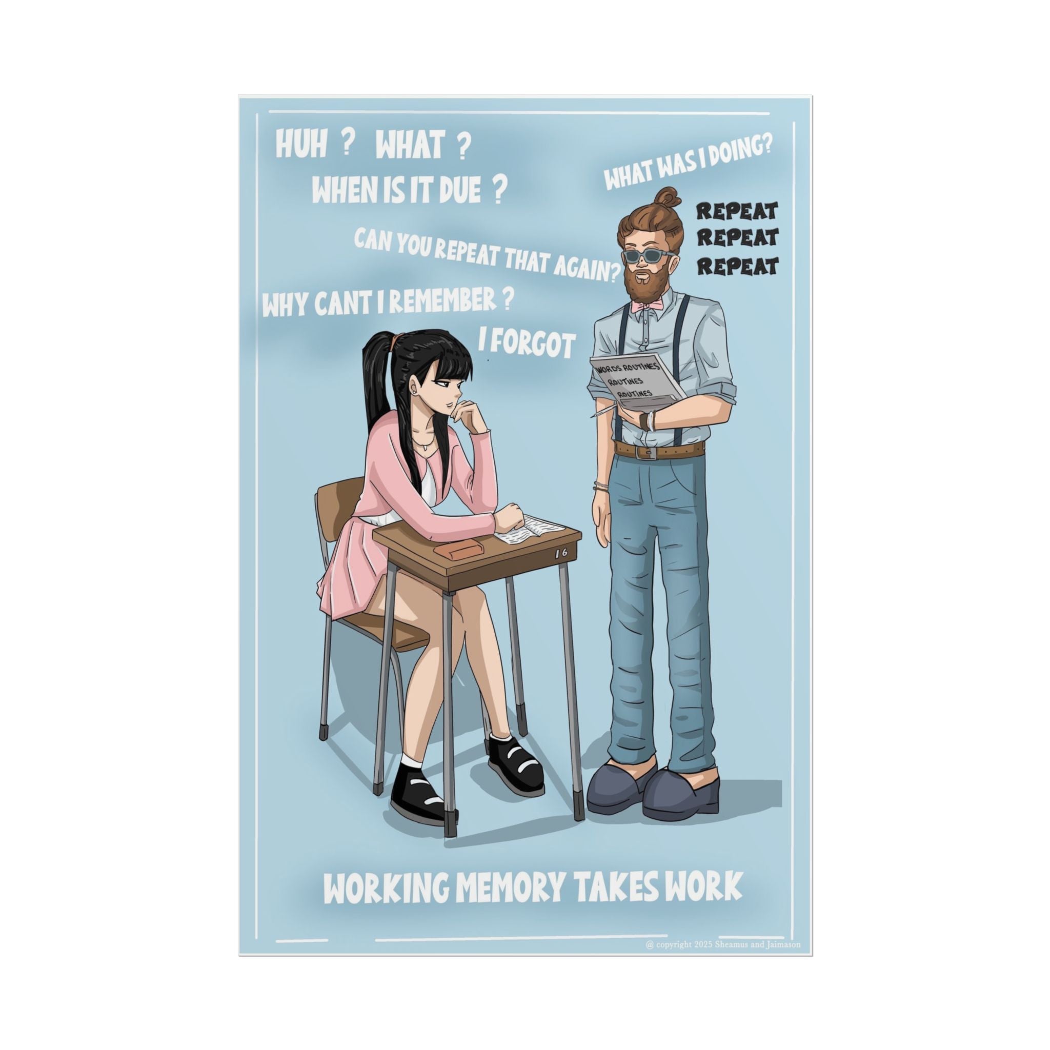 🧠 Strengthen Students’ “Mental Sticky Notes” with This Working Memory Poster!