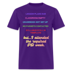 Keeping it real, one PD week at a time. - purple