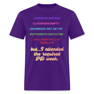 Keeping it real, one PD week at a time. - purple