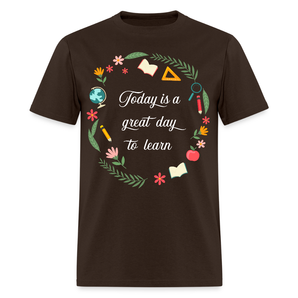 Start the day with purpose—and wear it proudly. - brown