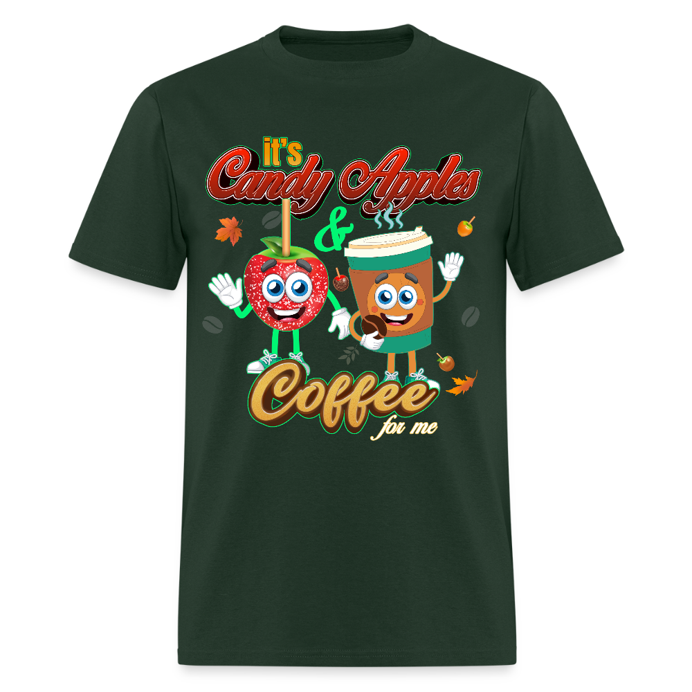 Candy Apples and Coffee - forest green