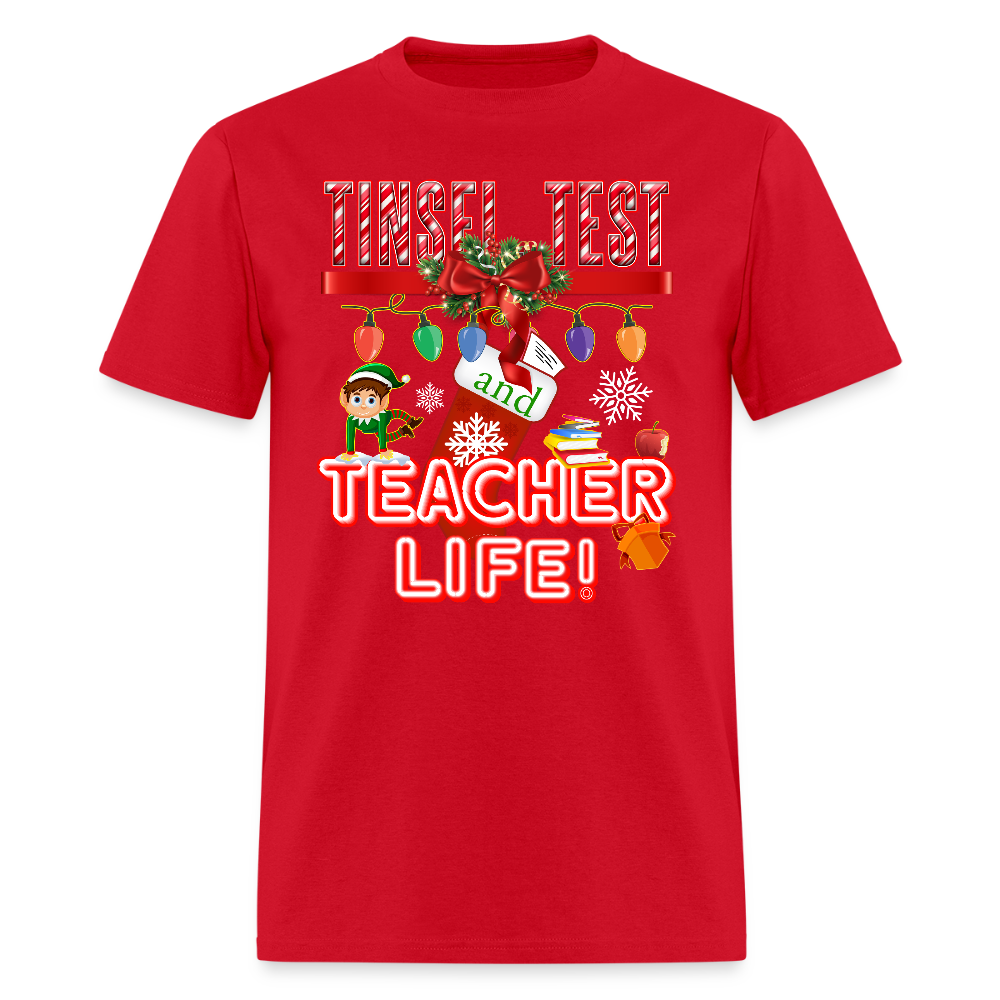 ✨ Tinsel, Tests & Teacher Life - red