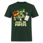🎄 Deck the Halls & Grade the Papers - forest green