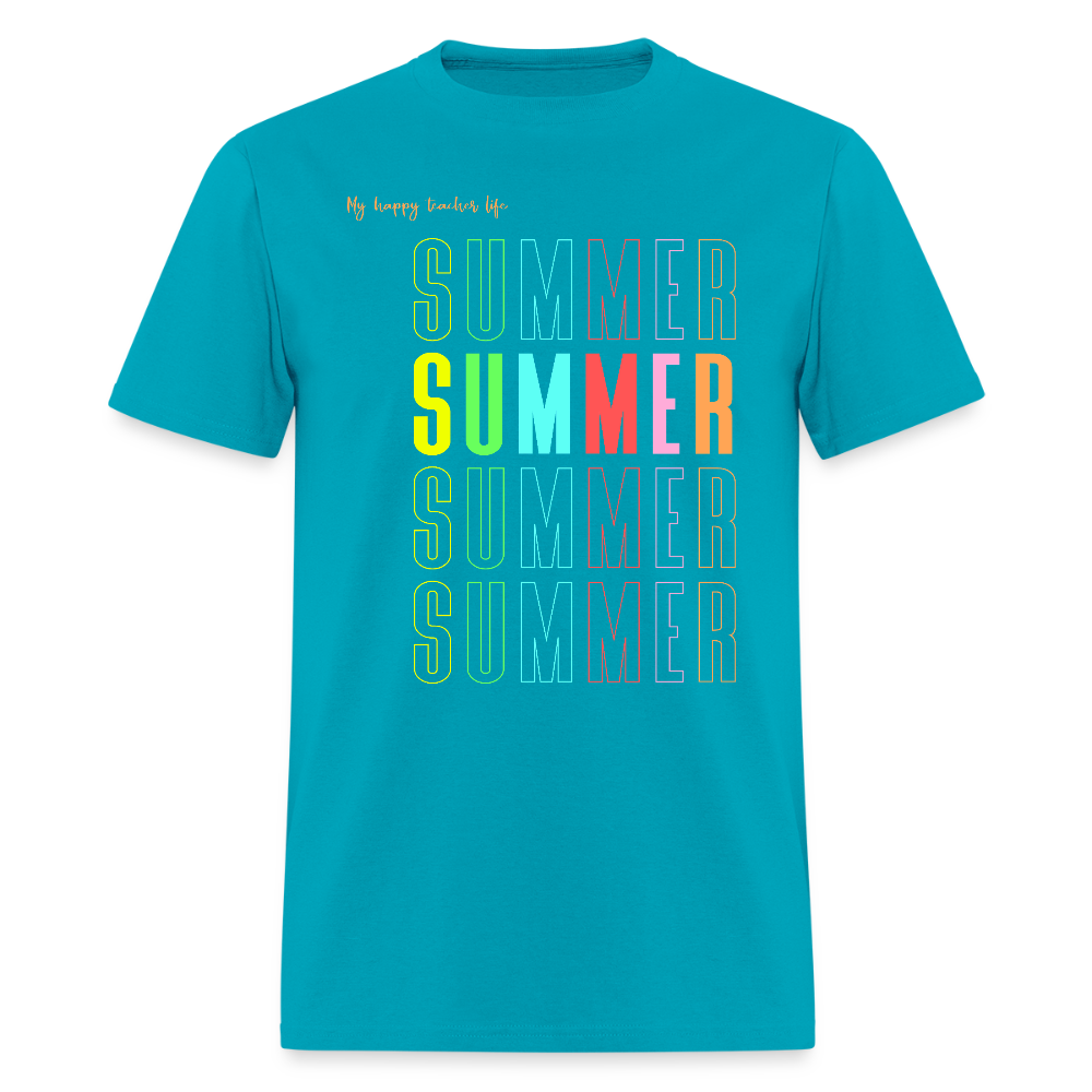 Sunshine, freedom, and no lesson plans—this is the teacher life! - turquoise