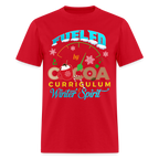 ☕❄️ Fueled by Cocoa & Winter Spirit - red