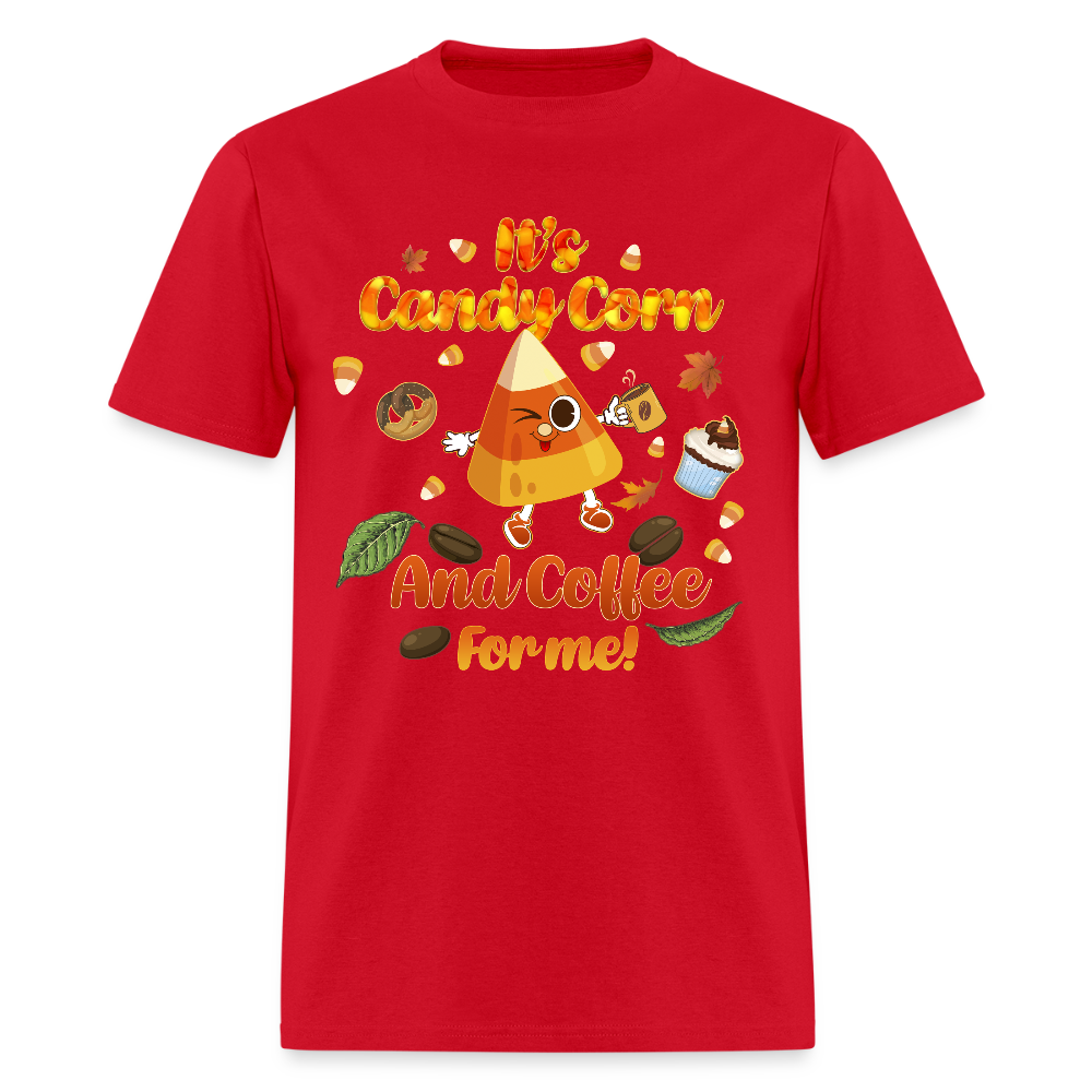 October Fun is Candy Corn - red