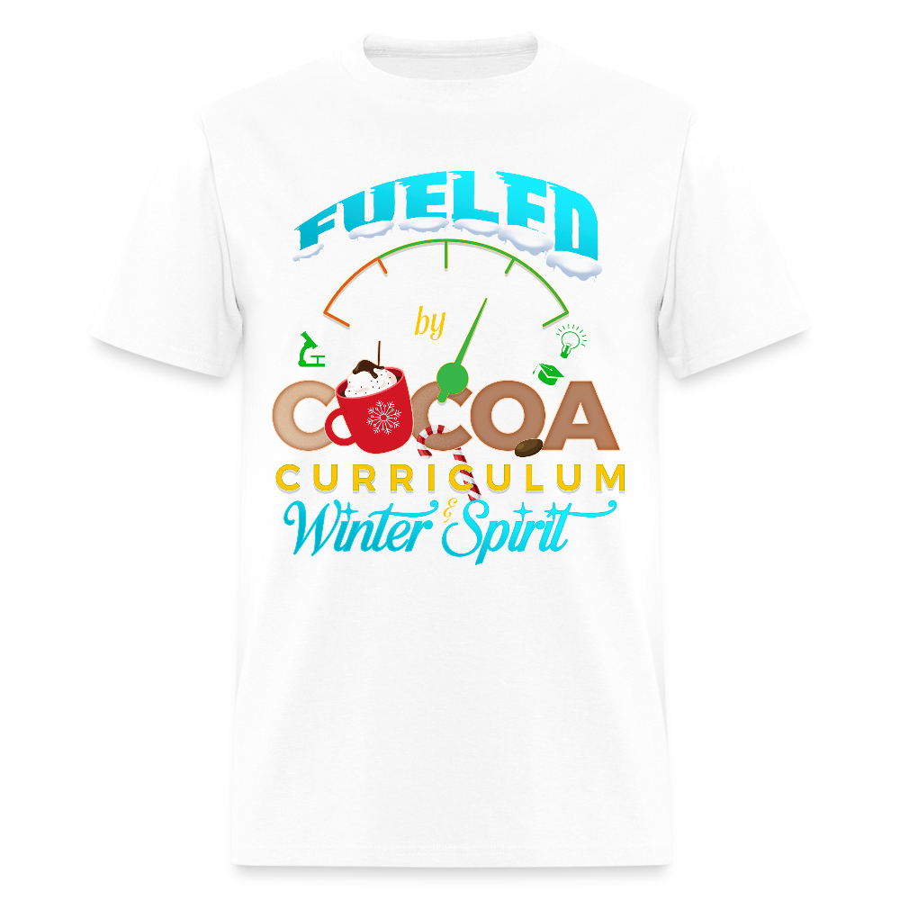 ☕❄️ Fueled by Cocoa & Winter Spirit - white