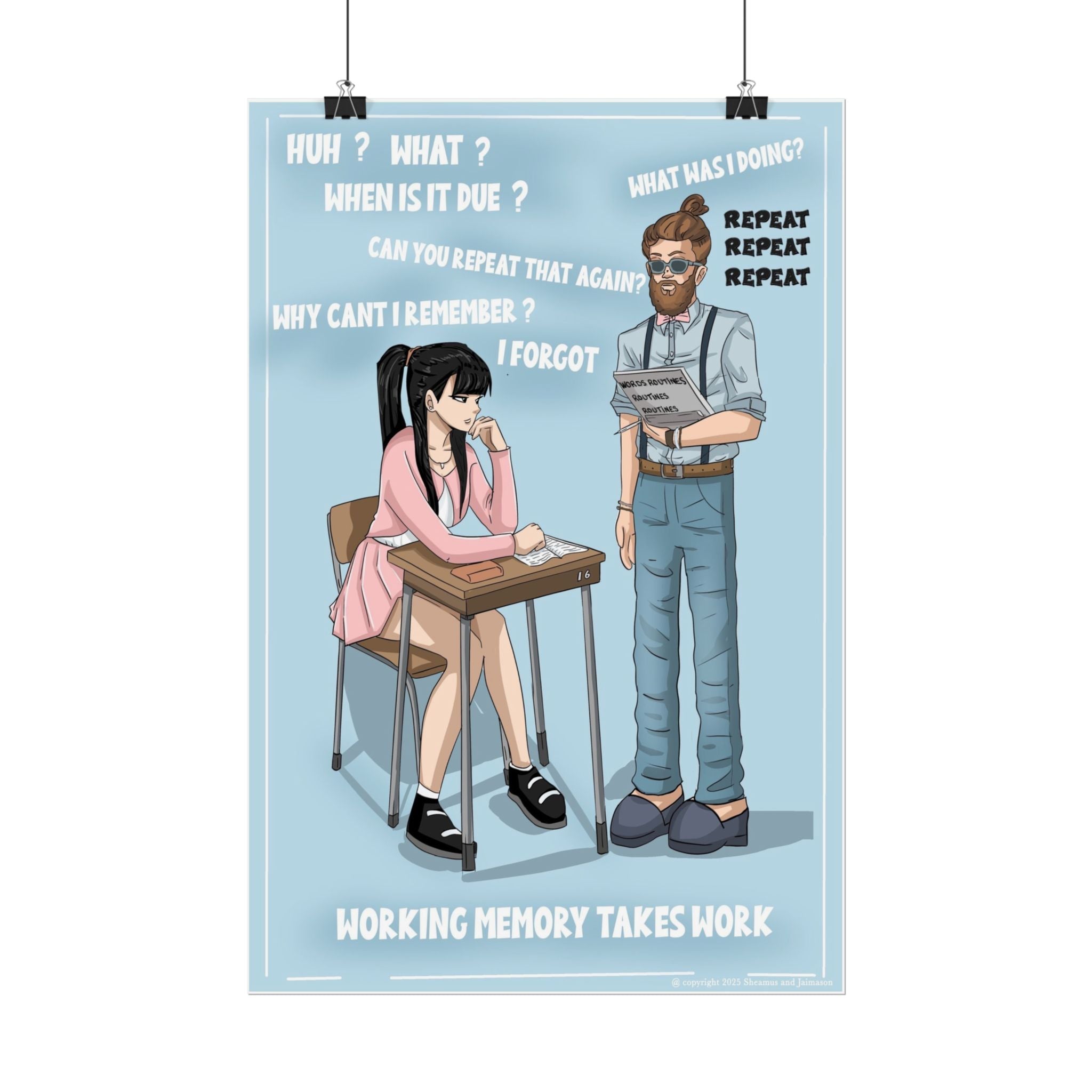 🧠 Strengthen Students’ “Mental Sticky Notes” with This Working Memory Poster!